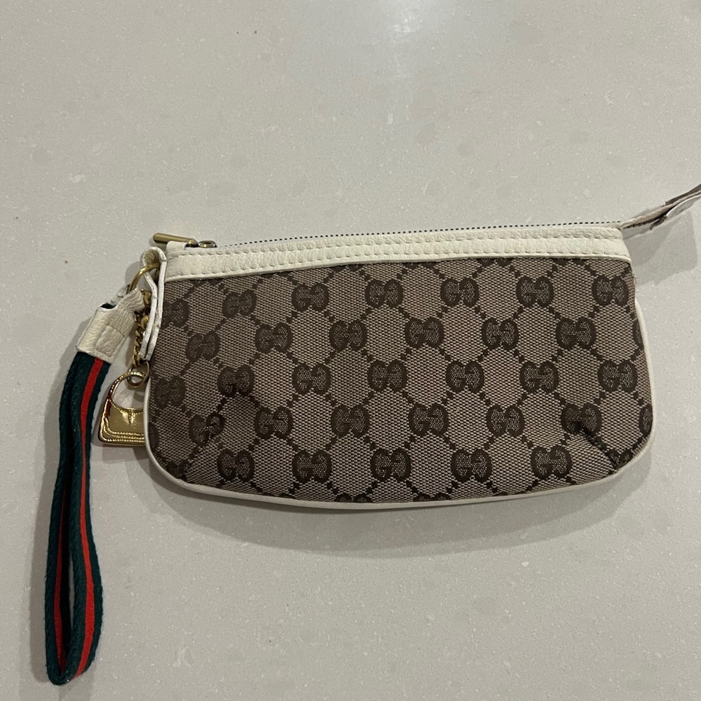 Gucci GG canvas Wristlet/ Pouch
